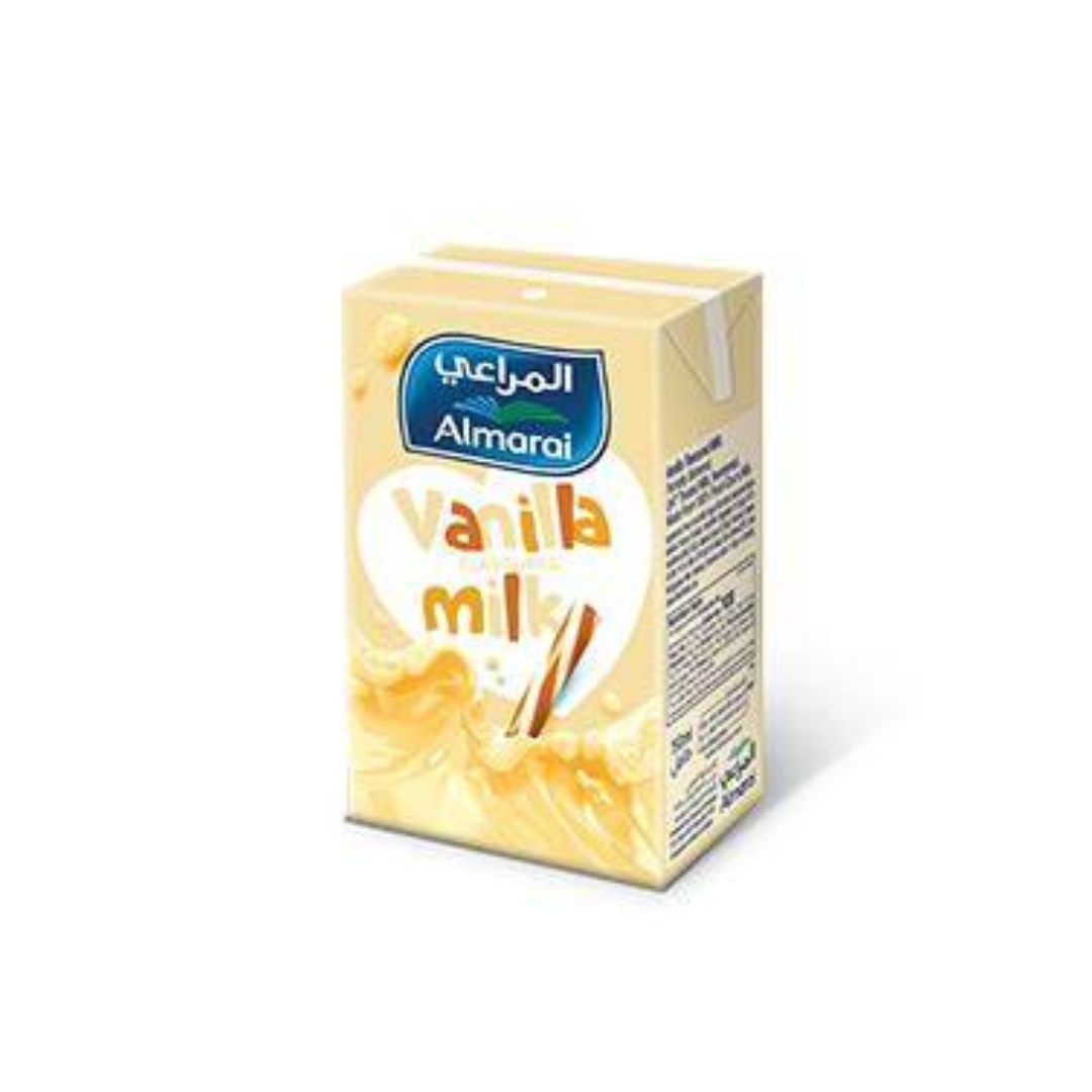Almarai Vanilla Flavored Long Life Milk - 150mlx18 (1 carton)