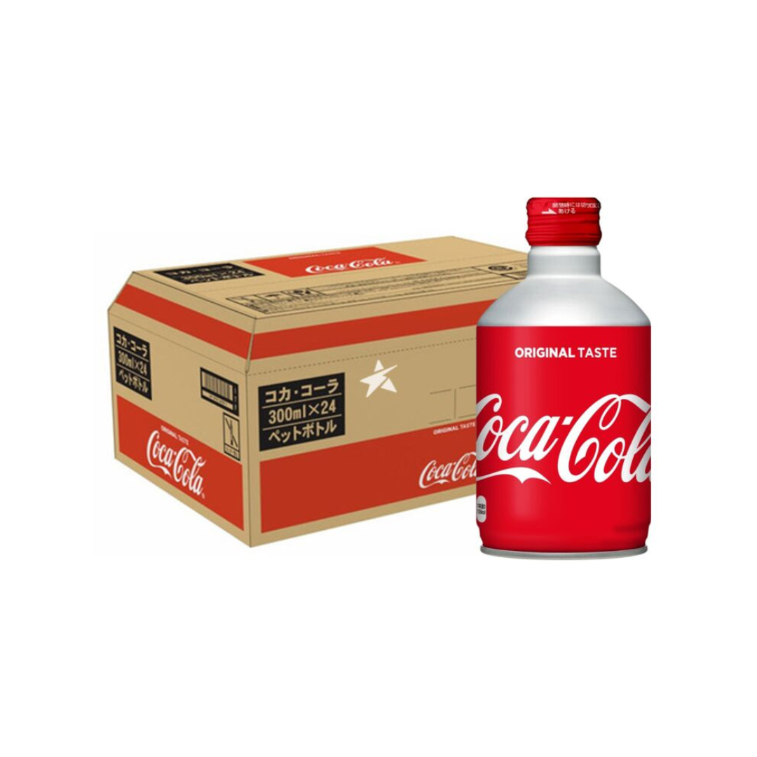 Coca-Cola Japanese 300ml Bottle Can - 300mlx24 (1 carton)