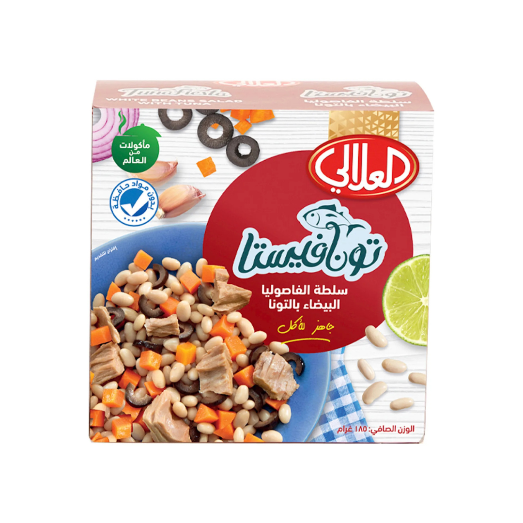 Al Alali Tuna Snack Salad with White Beans - 24x185g (1 Carton)