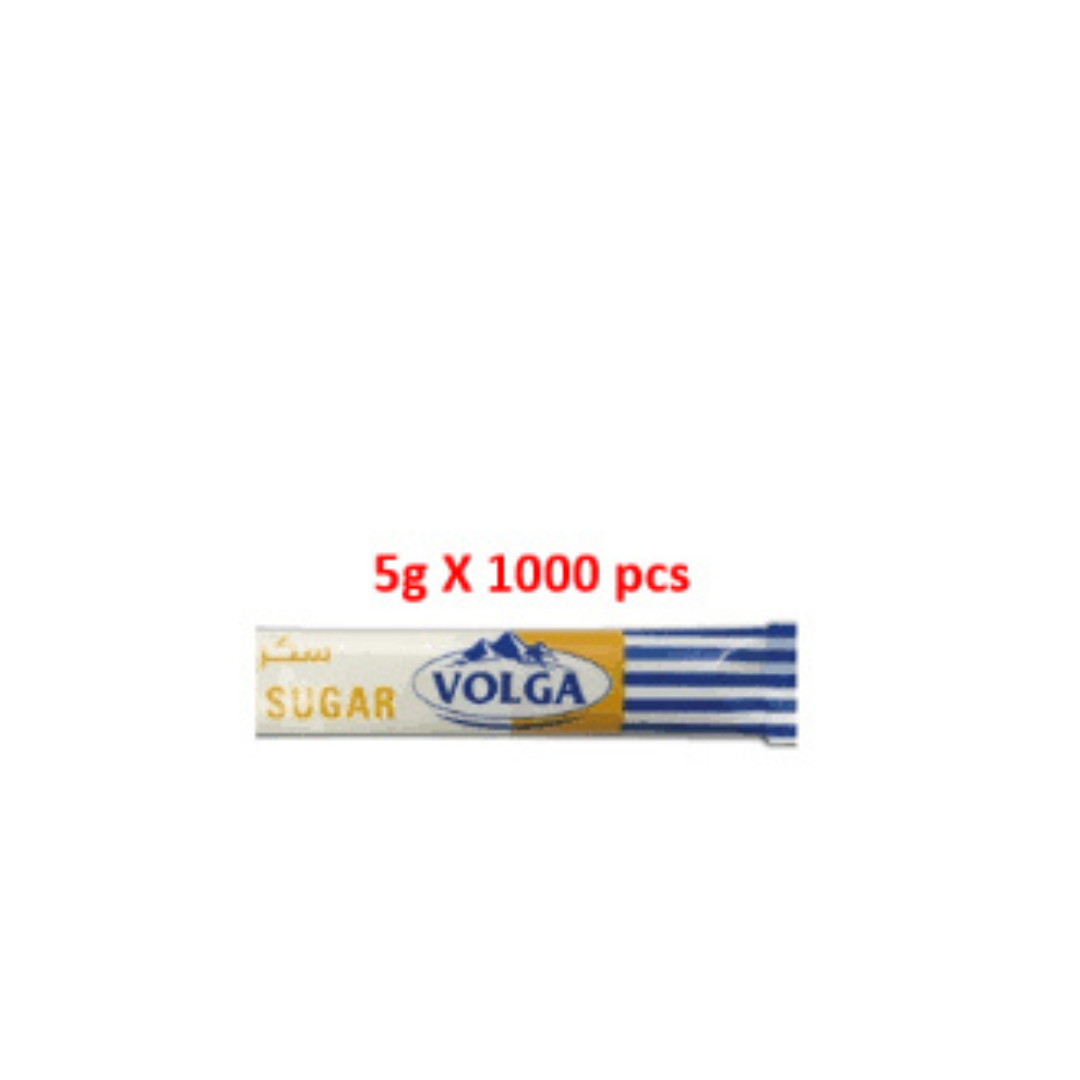 Volga Brown Sugar Sticks - 1000x5g (1 carton)