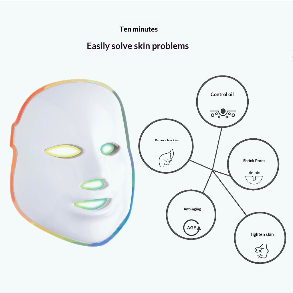 LED Light Therapy Face Mask — Professional Skin Rejuvenation GlowTech UAE