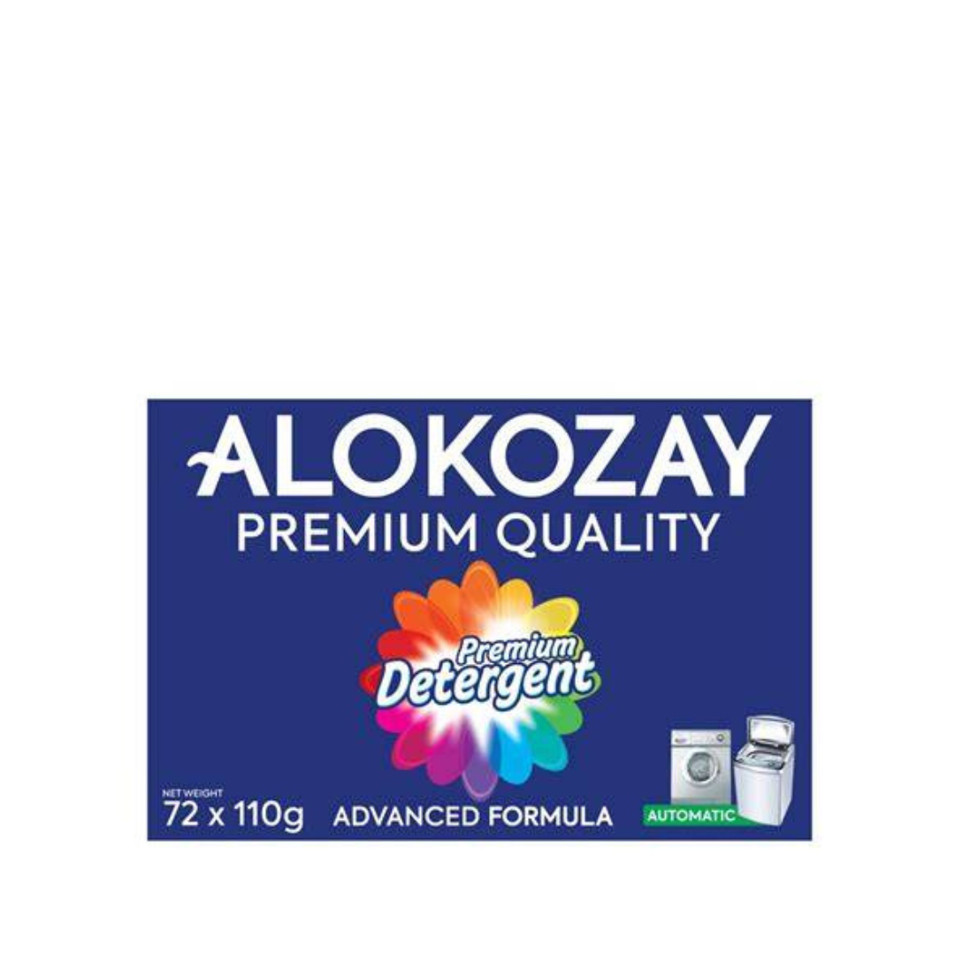 Alokozay Premium Detergent Powder - 110gx72 (1 carton)