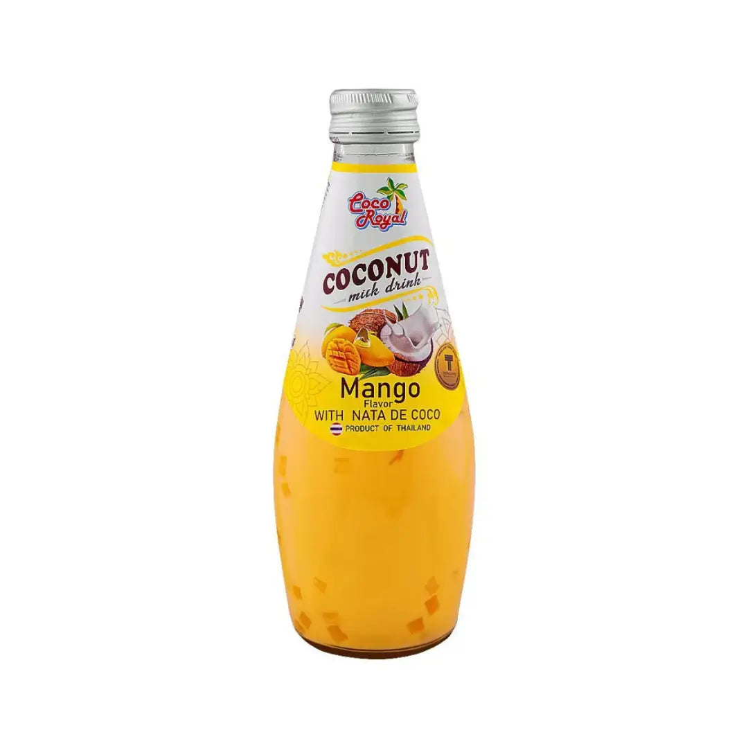 Golden Max Nata De Coco- Mango Fruit Concentrate with Coconut Pieces - (1 Carton) 330mlx12 - QSS Golden Max