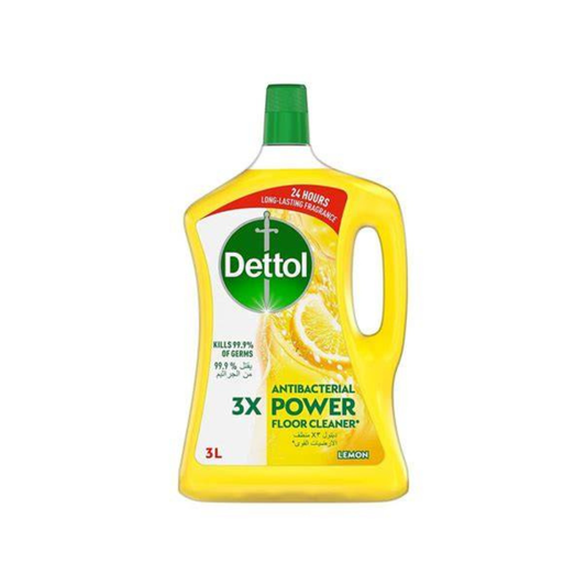 DETTOL FLOOR CLEANER LEMON 3L + All Purpose cleaner 500ml- 2x4 sets (1 carton)