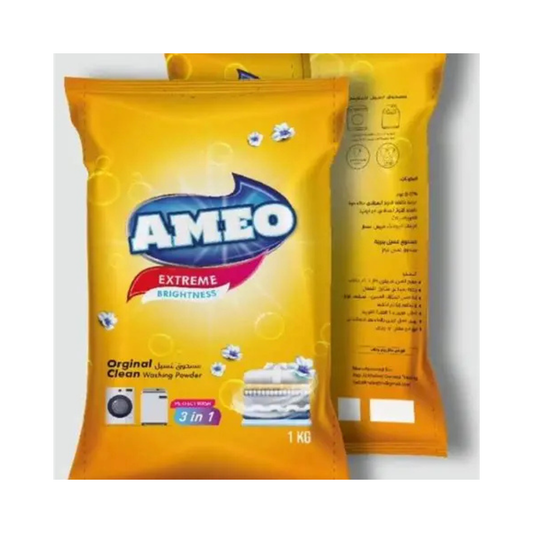 Extreme Brightness Ameo Detergent Powder - 18x1kg(1 carton)