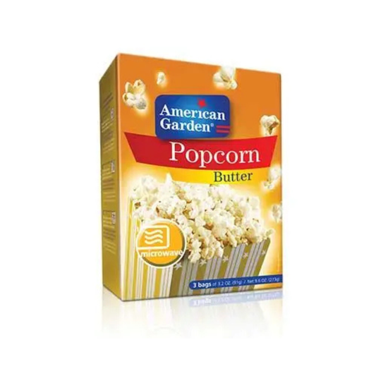 American Garden Microwave Popcorn Butter 12x3x3.2oz