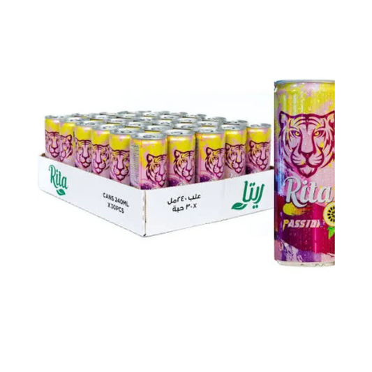 Rita Passion Fruit Soda Beverage in can - 240mlx30 (1 carton)