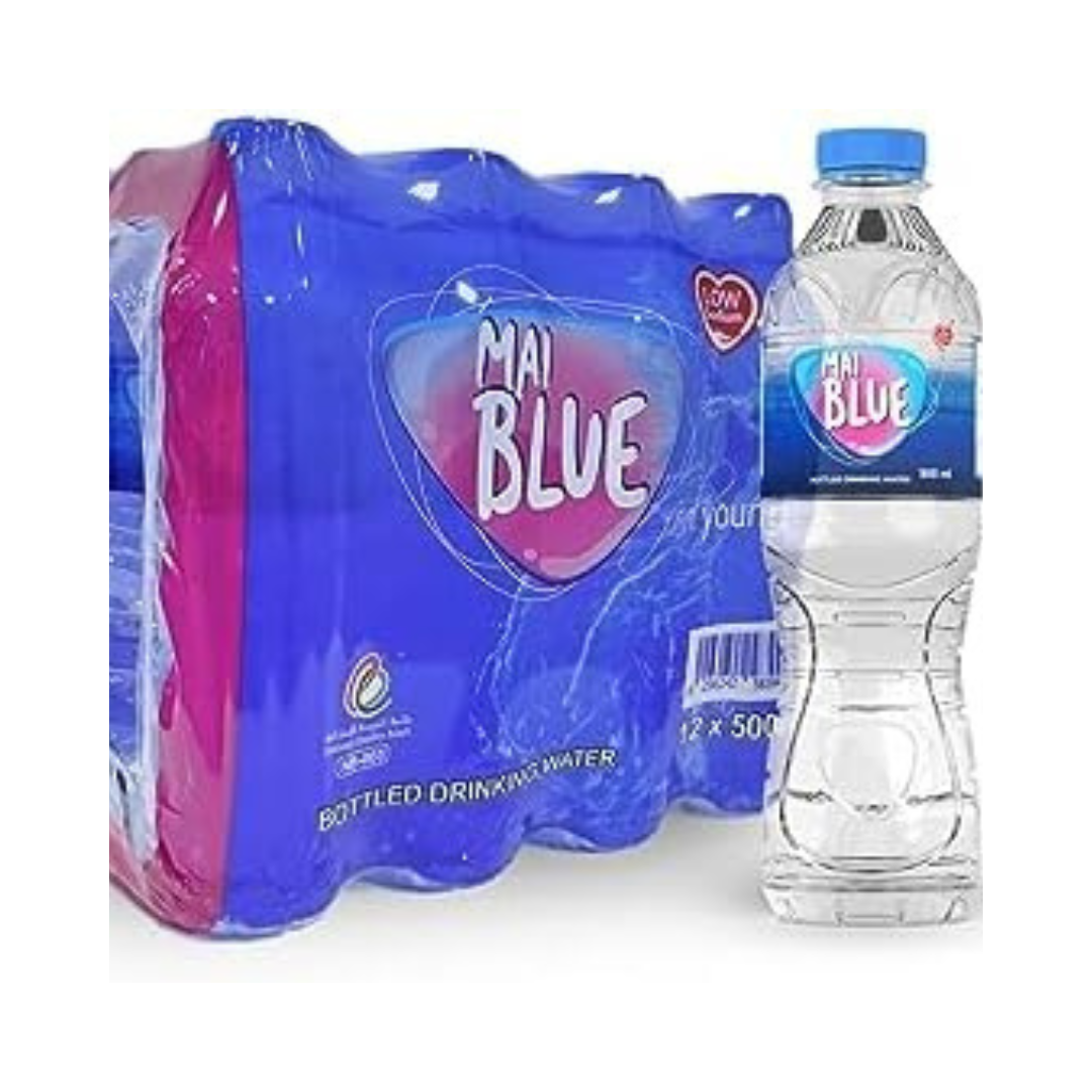 Mai Blue Bottled Drinking Water - 12x500ml (1 carton)