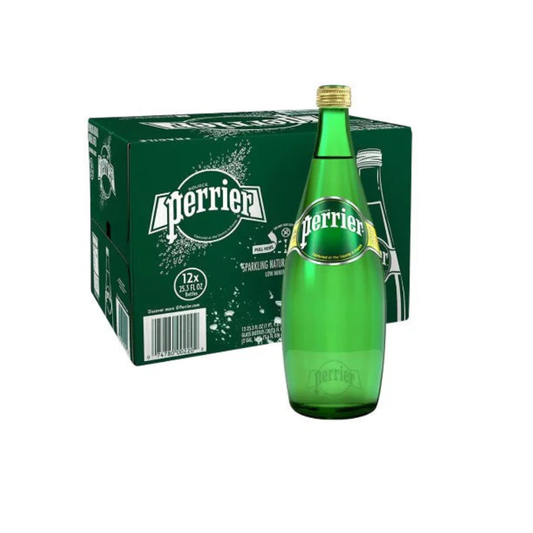 Perrier Natural Sparkling Mineral Water - 12x750ml (1 carton)