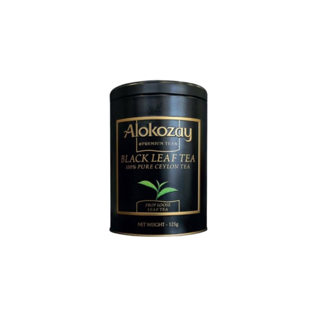Alokozay Tin Black Leaf Tea – FBOP Loose Tea 125G Alokozay