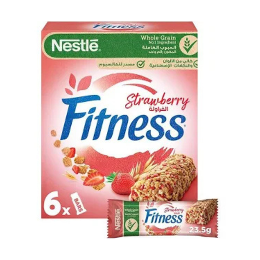 Nestle Fitness Strawberry Cereal Bars - 16x6x23.5g (1 carton)