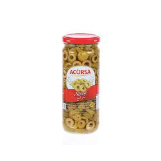 Acorsa Sliced Green Olives - 12x230g (1 carton)