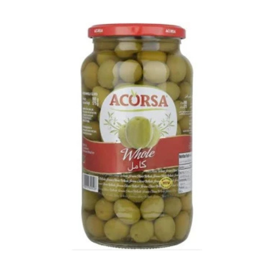 Acorsa Whole Green Olives - 6x575g (1 carton)