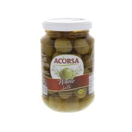 Acorsa Whole Green Olives - 12x200g (1 carton)
