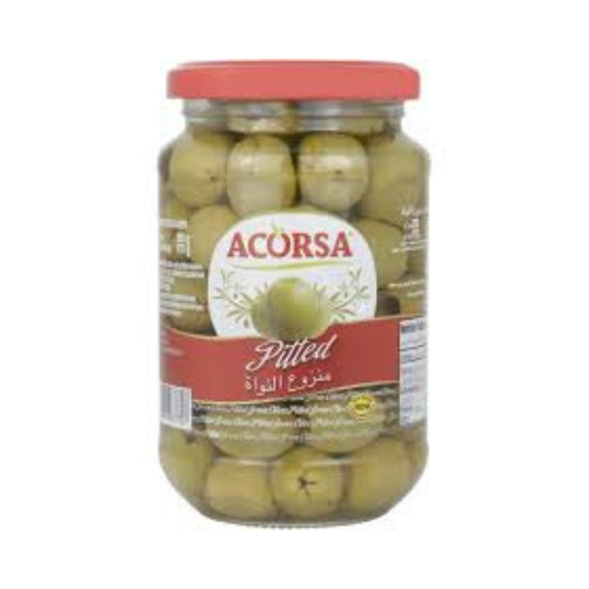 Acorsa Olives Green Pitted - 12x170g (1 carton)