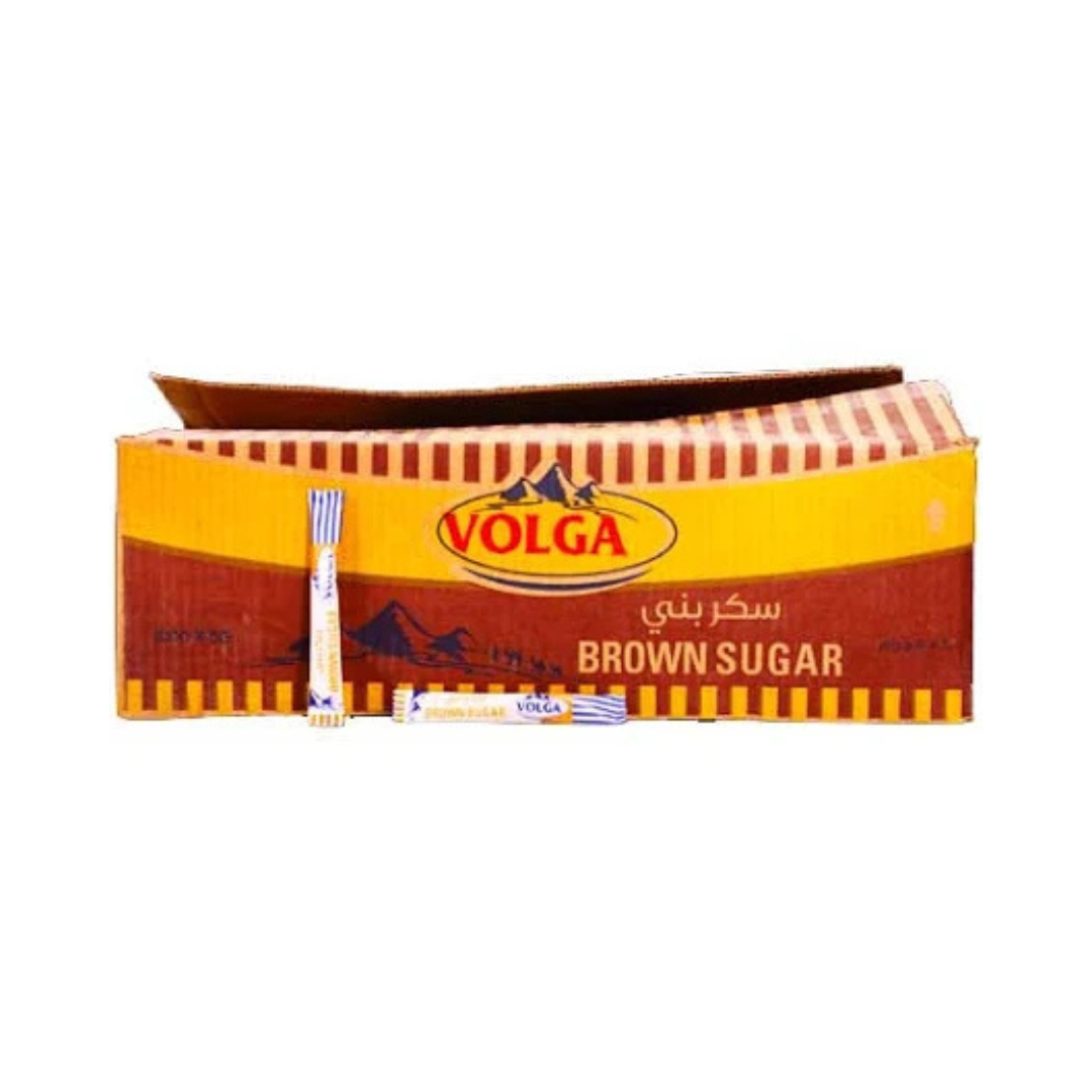 Volga Brown Sugar Sticks - 1000x5g (1 carton)