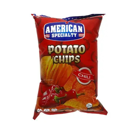 American Specialty Potato Chips Chili - 10x170g (1 carton)