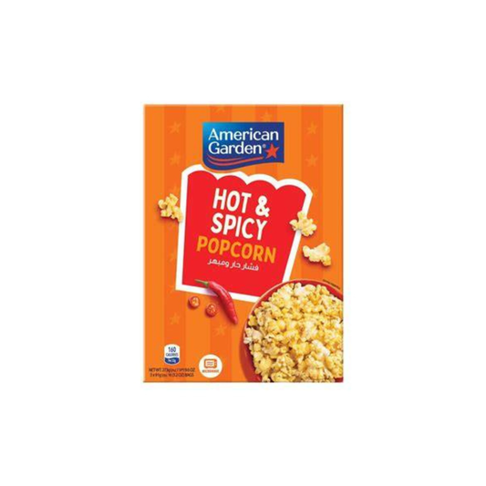 American Garden Microwave Popcorn Hot & Spicy 12x3x3.20oz